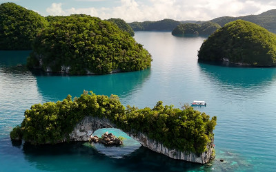 Aerial photo of Palau